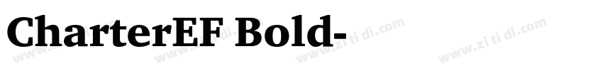 CharterEF Bold字体转换
